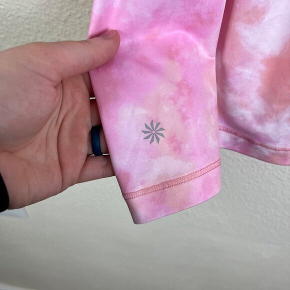 Athleta Athletic Nitro Printed Tank Top Tie Dye Pink NWT Women’s Size M - Picture 5 of 7